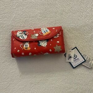 Disney Red Character Print fold up tote (F)